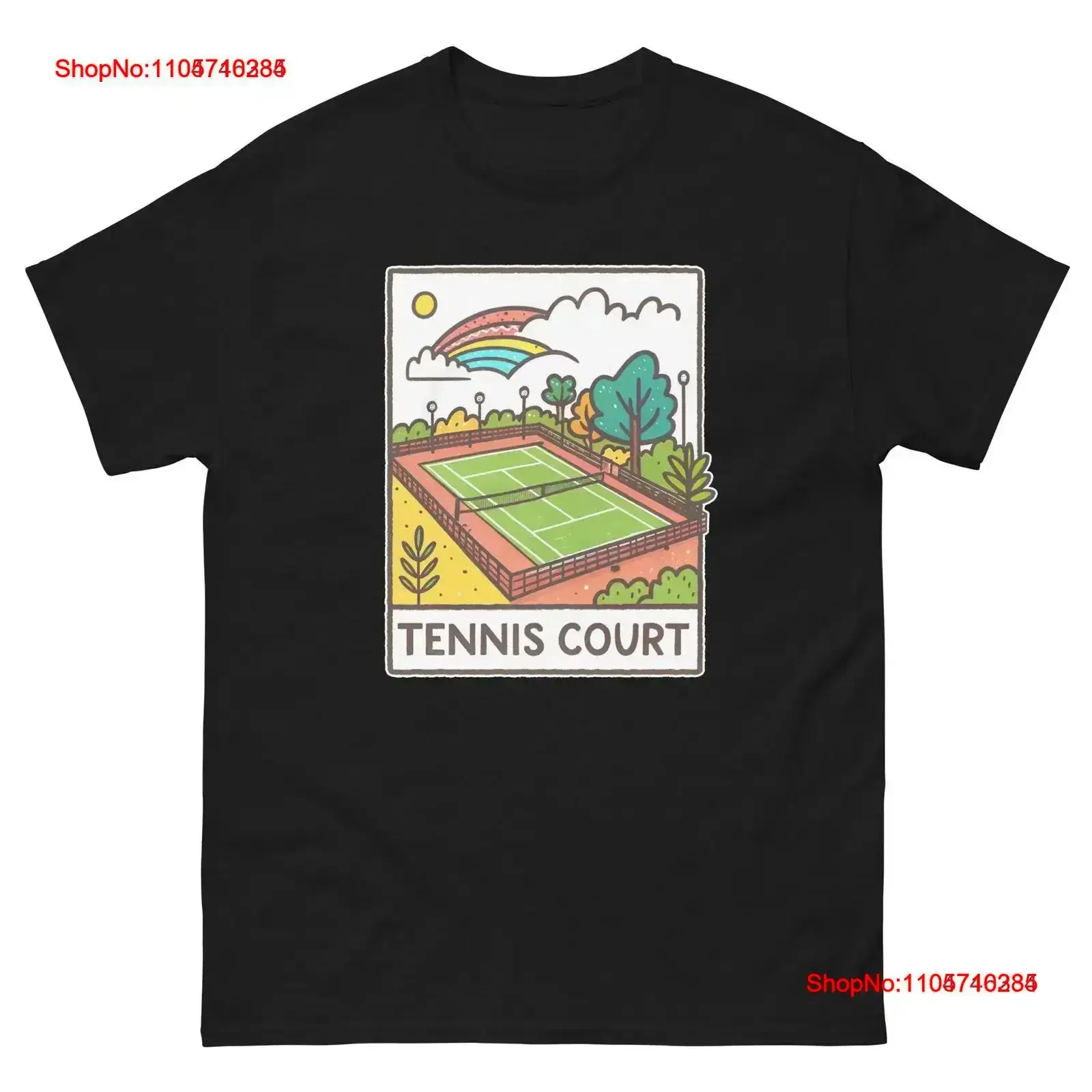 Tennis Court Object Place Item Urban T Shirt vintage Washed Casual Versatile Soft Top For Everyday Wear designer clothes