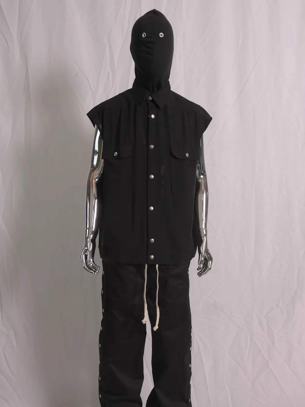 High Street Dark RO Vest Men's Japanese Style Dark Style Sleeveless Shirt Loose and Fashionable Vest Coats  Men Clothing