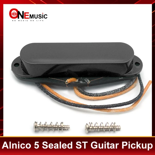Alnico 5 pastilla de guitarra eléctrica estilo ST sellada hecha a mano pastilla de bobina única 5,4/5,4/5,6 K accesorios de guitarra multicolor