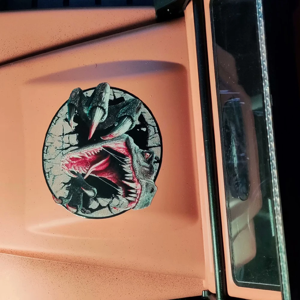 Decoración de pegatina de dinosaurio de carcasa de coche simulada para 1/10 coche trepador de control remoto TRX4 Defender VS4 Sport Jeep AXIAL SCX10 RC4WD D90 piezas