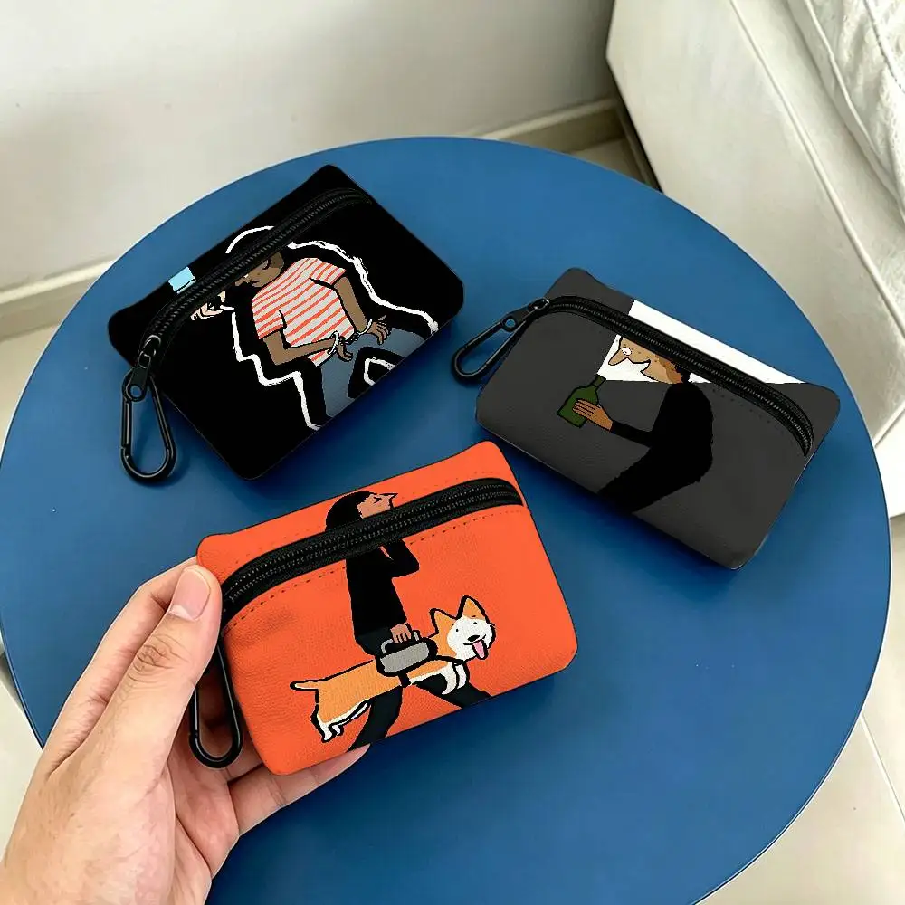 J-Jean Art Jullien Oxford Fabric Mini Coin Wallet Smooth Zipper Hanging Design Multi-use Small Storage Bag For Travel