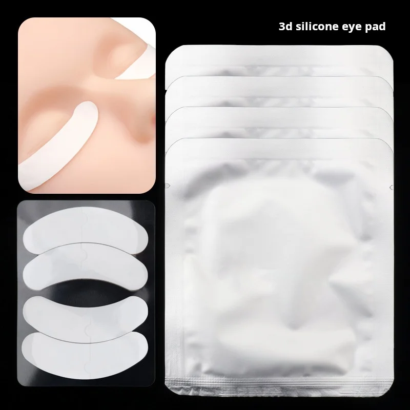 

Wholesale grafting eyelash isolation eye pad 3D silicone eye pad eye pad hard packaging collagen plant false eyelashes gasket