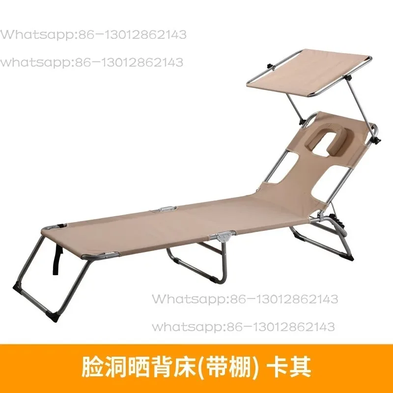 Outdoor sunbathing tool bed chair, professional sunbathing recliner, foldable sunbathing bed