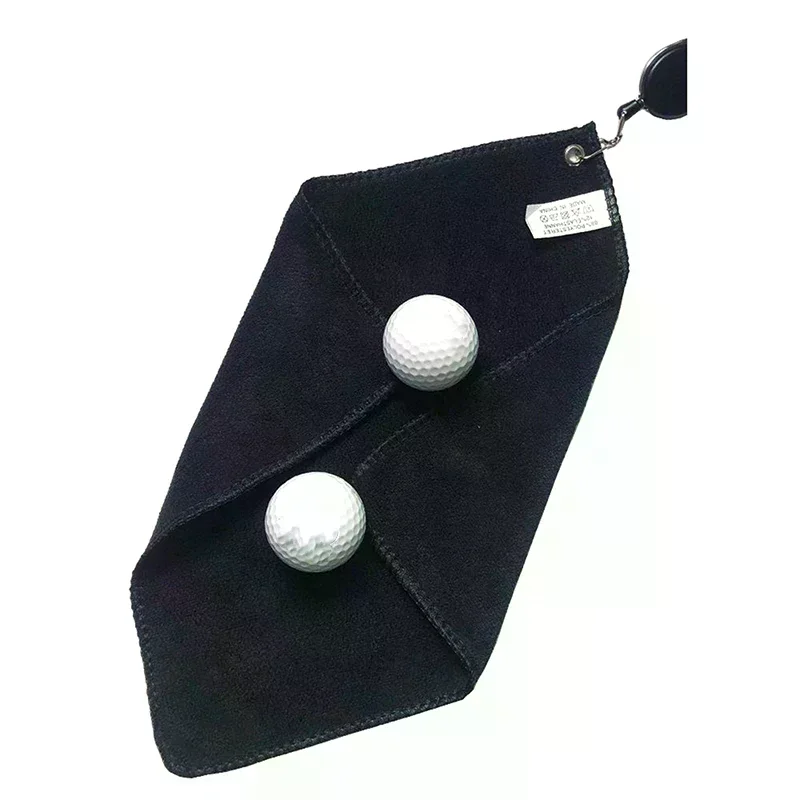 Golf Towel Wet And Dry Golf Cleaning Cloth Perfect For Golfers Absorbent Cleaning Cloths With Retractable Hook Easy To Carry - view 5