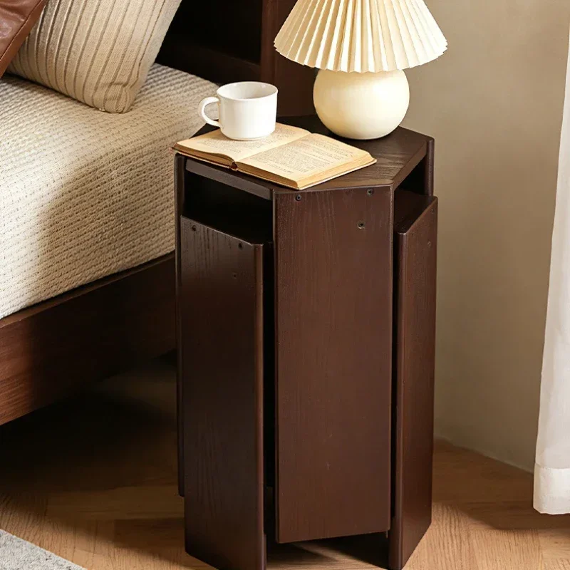 All solid wood stool household stackable combination hexagonal stool living room visitor spare stool strong and durable dining