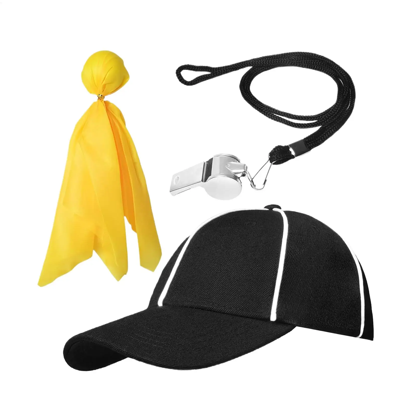 

Referee Accessories Comfort Moisture-Wicking Referee Hat And Penalty Flag For Men Women Youth Teens Baseball Basketball Football