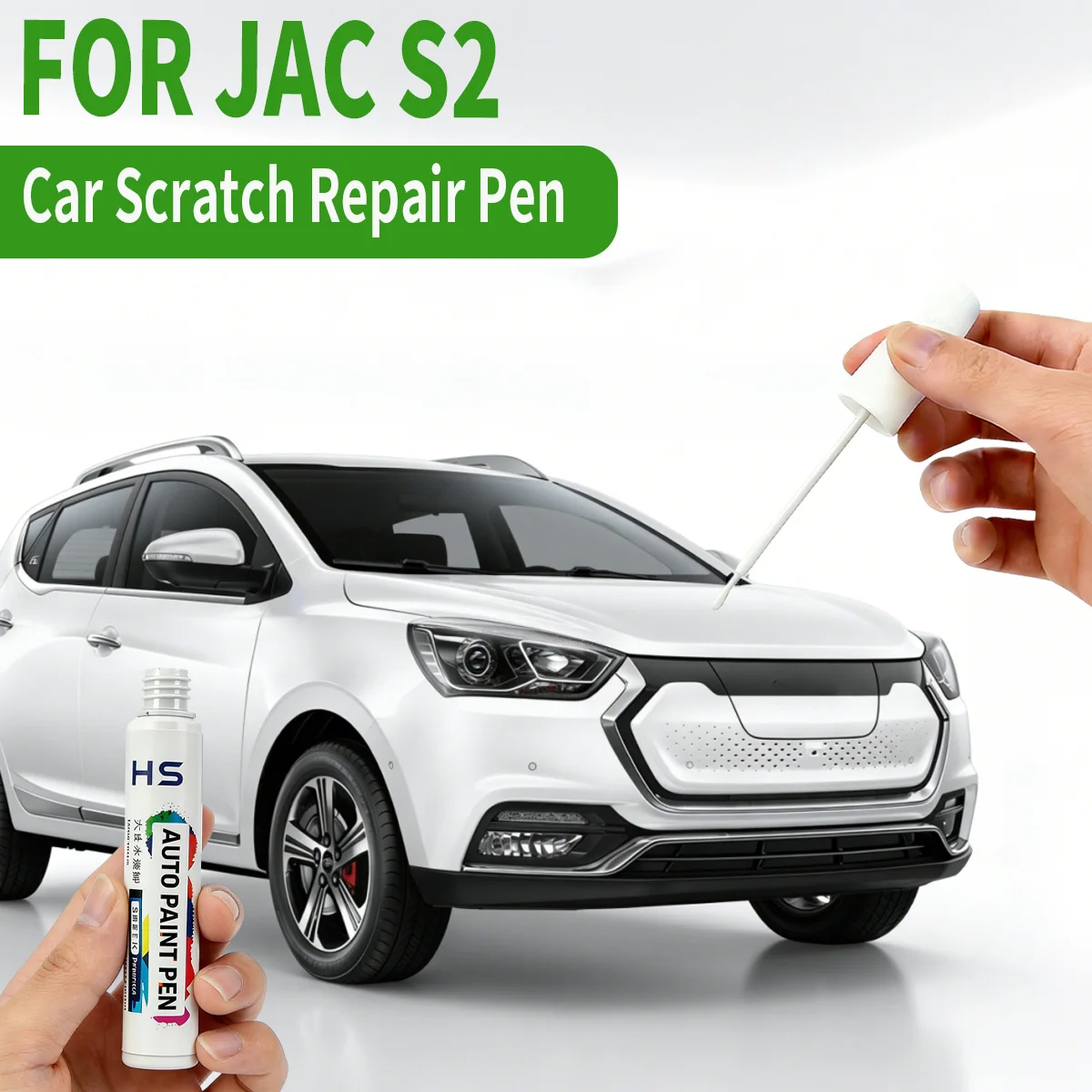 

Ручка-корректор для удаления царапин и ремонта краски JAC S2 2015-2020 годов выпуска, цвета: черный, кристально-серебристый, зеленый, белый, красный Лафит, оранжевый Виталити, коричневый.