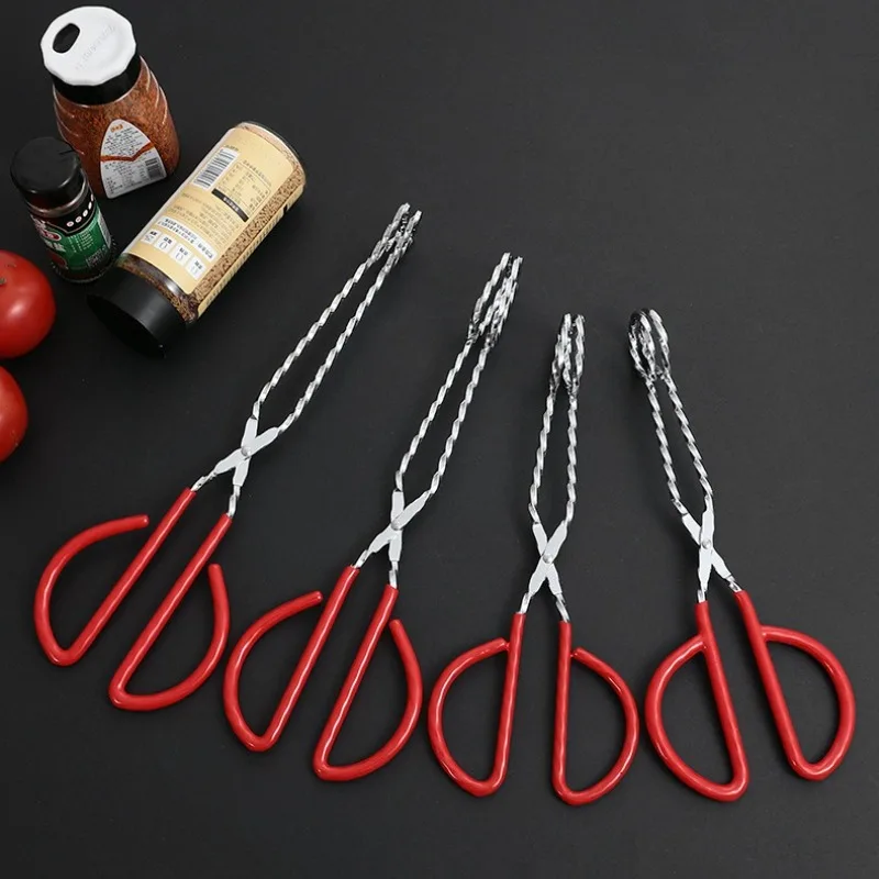 

1PC Food Iron Clip Multi-purpose Bread Clip Outdoor Barbecue Tool Charcoal Barbecue Pliers Multi-function