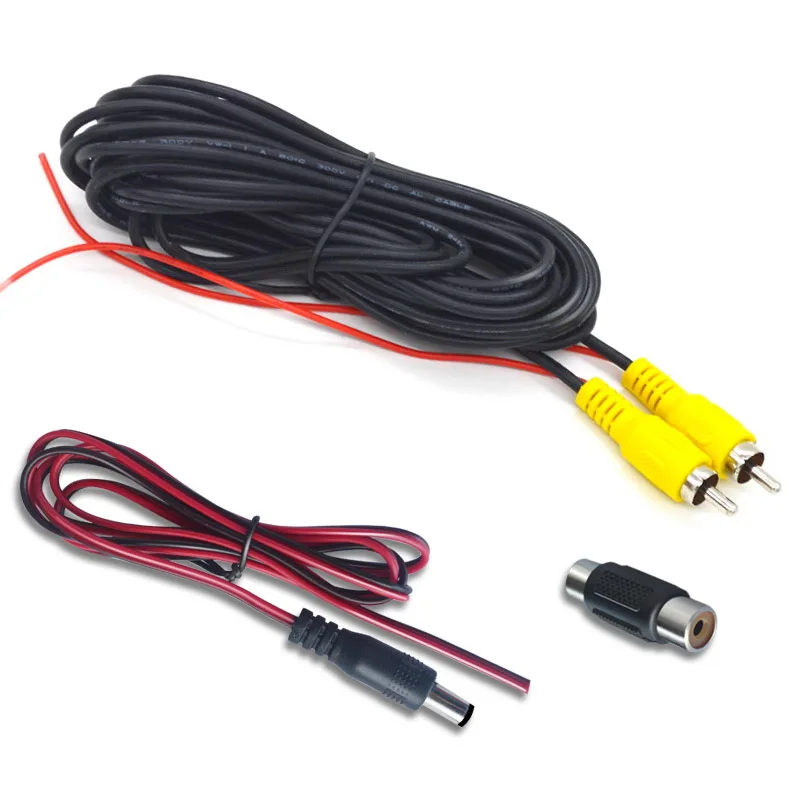 QXNY-Cable Universal para cámara de visión trasera de coche, arnés de Cable AV, RCA, 6M, extensión de vídeo para aparcamiento