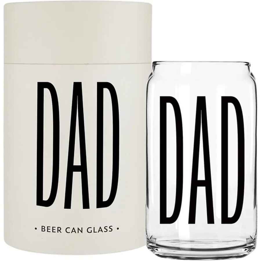

Father's Day Gift Boxed Beer Can Shaped Pint Glass 16Ounce Ideal for Barbecue Gatherings Birthday Celebrations and Family Reuni