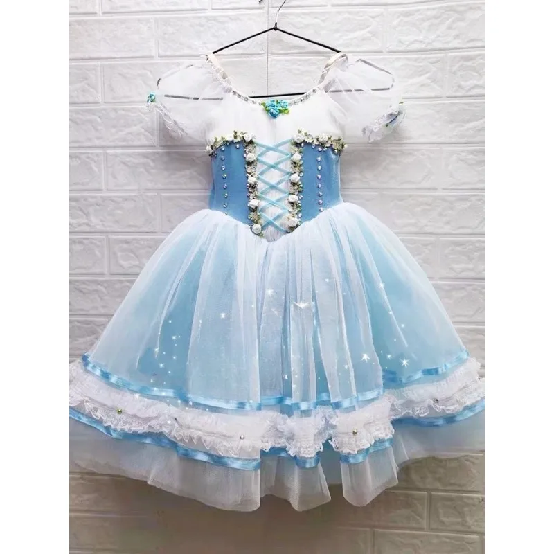 

Ballet Dance Dress Girls Long Gauzy Skirt Performance Costumes Children