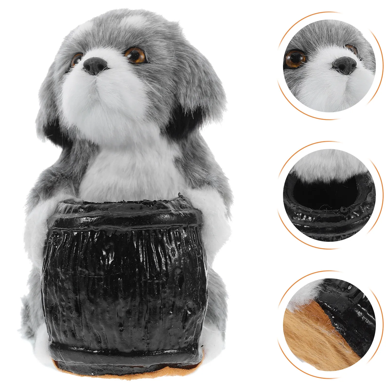 Dog Inspired Pen Cup Soft Touch Desk Accessory Creative Pencil Organizer for Students Teachers Dog Lovers Home Office School