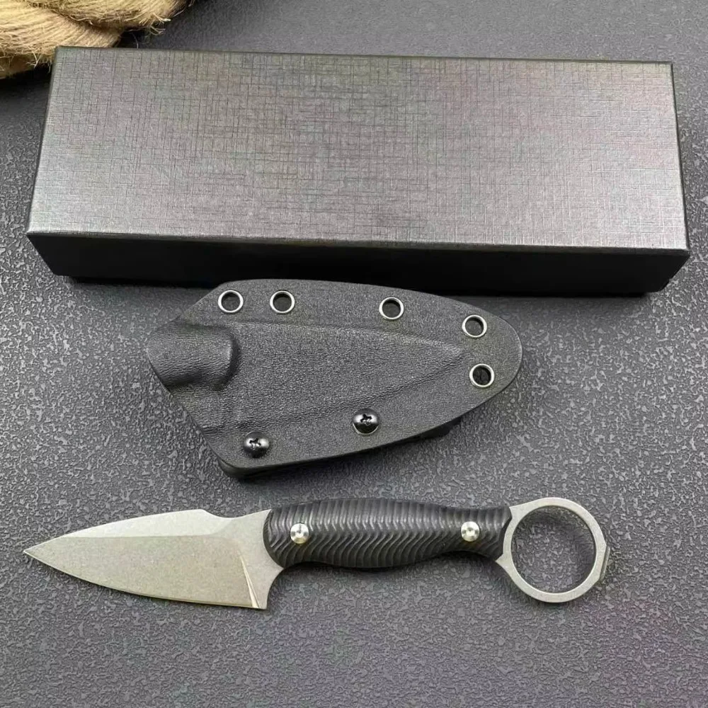 

New Style Tactical Fixed Blade Knife High Hardness Outdoor Camping Knives 7Cr13Mov Blade G10 Handle Straight Knife