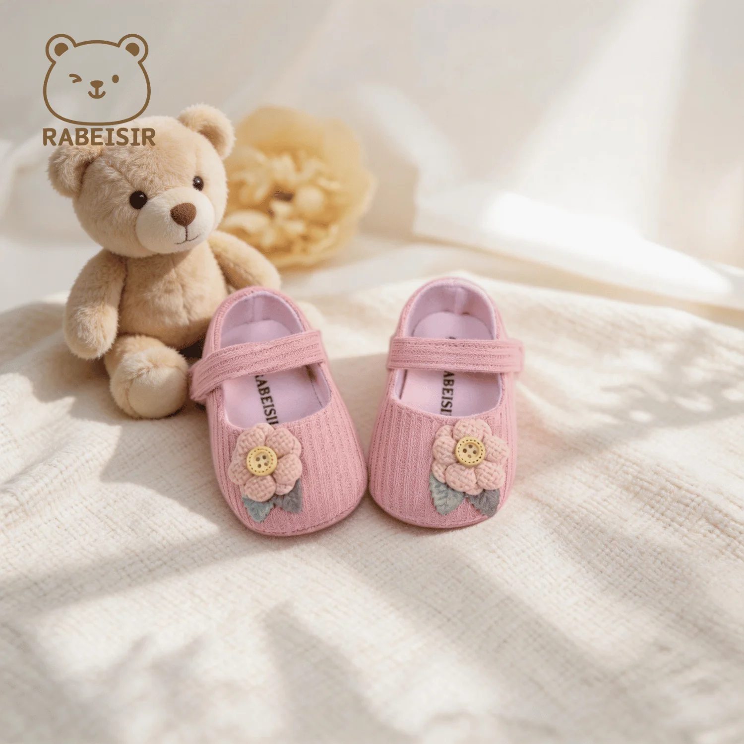 Baby-Stufen-Schuhe für Babys, erstes Paar Kleinkind-Schuhe, Babyschuhe, atmungsaktiv, rutschfest, modische Mädchen-Schuhe im Prinzessinnen-Stil – Detail 7