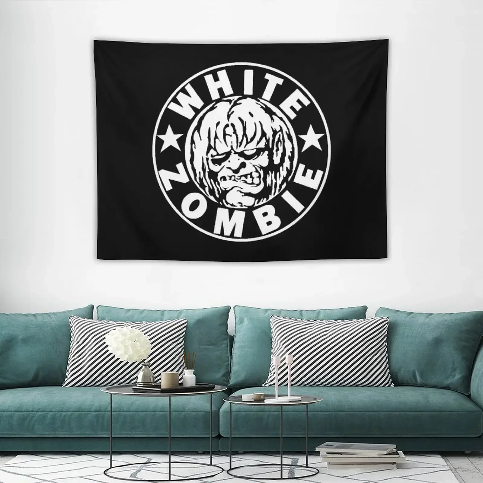 

White Zombie Tapestry Home Decoration Bedroom Decor Aesthetic Decorative Wall Murals Tapestry