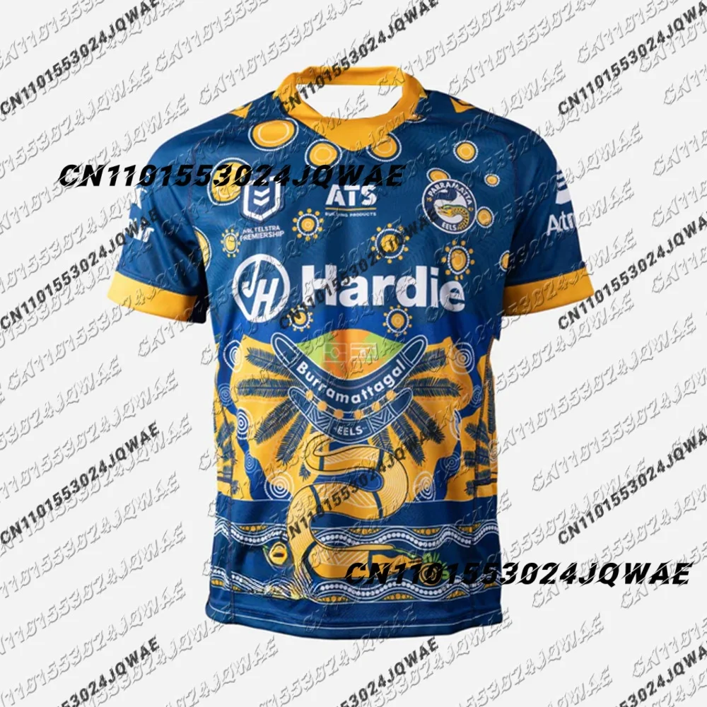 

25/26 New Hot Kid/Adult Parramatta Eels Adult's Indigenous Round jersey Halloween Fashion Sweatshirt Australian Breathable Tee