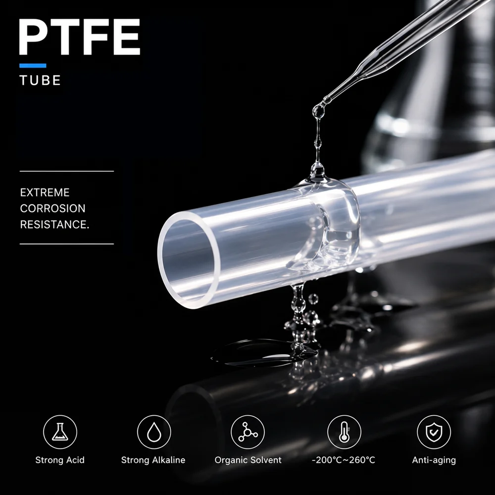 1/2/3/5/10M Transparent Food Grade PTFE Tube ID 0.8-12mm Compression Resistant Crack Resistant Non-Toxic Odorless Bending - view 3