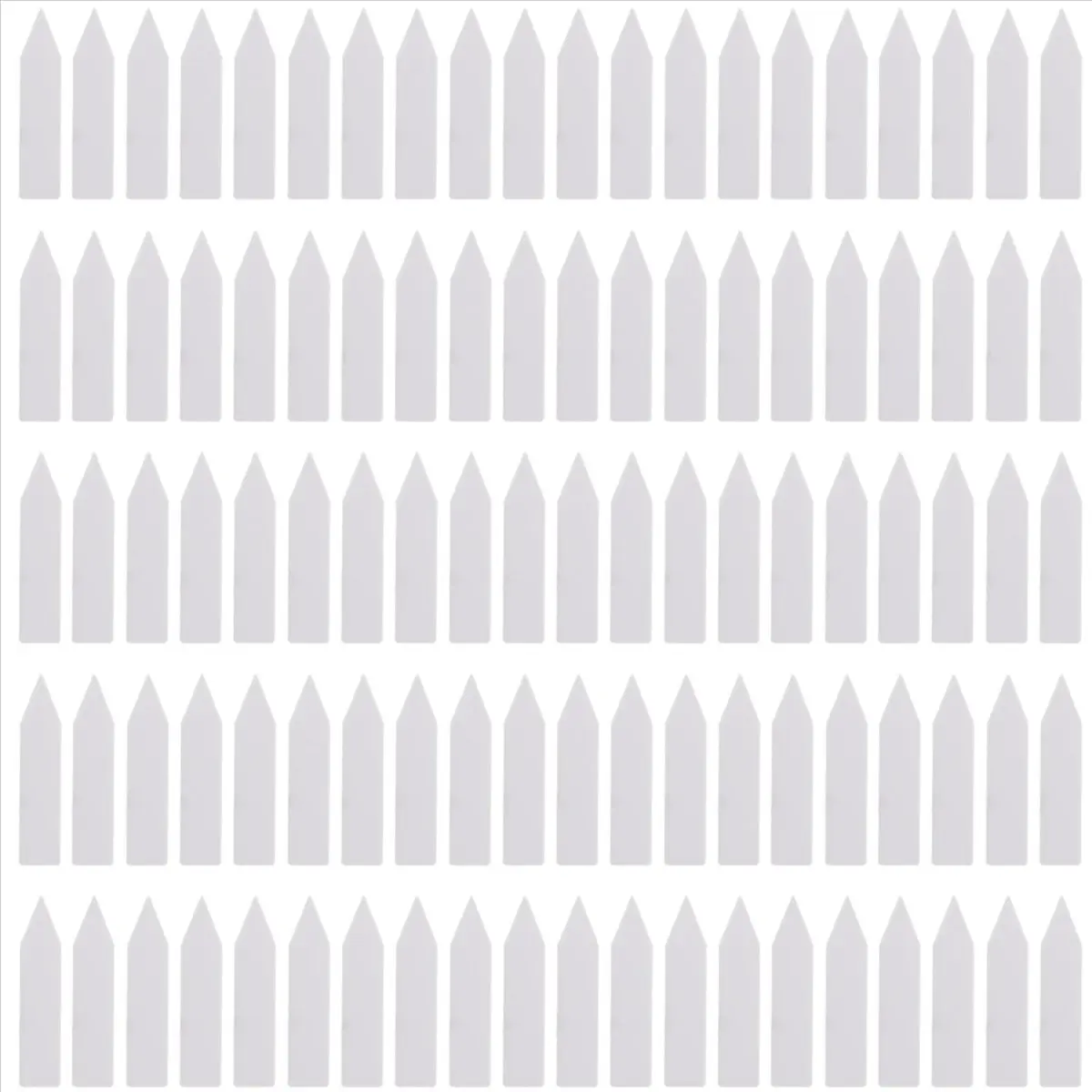 ABNQ 100 Pcs Reusable Pvc Plant Tag Label Tree Fruit Seedling Garden Flowerpot Plastic Label Sign Sorting Tool