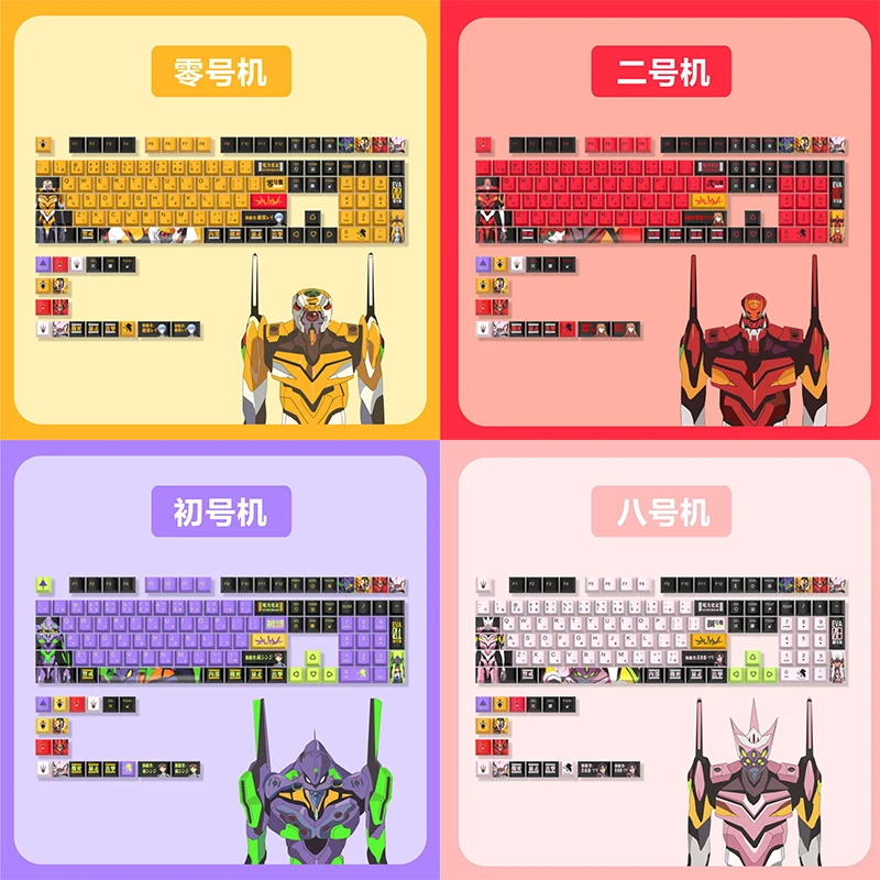 

NEON GENESIS EVANGELION EVANGELION-01 Ayanami Rei Keycap Diy Personality Pbt Sublimation Cute Custom Made Cartoon Gift Festival