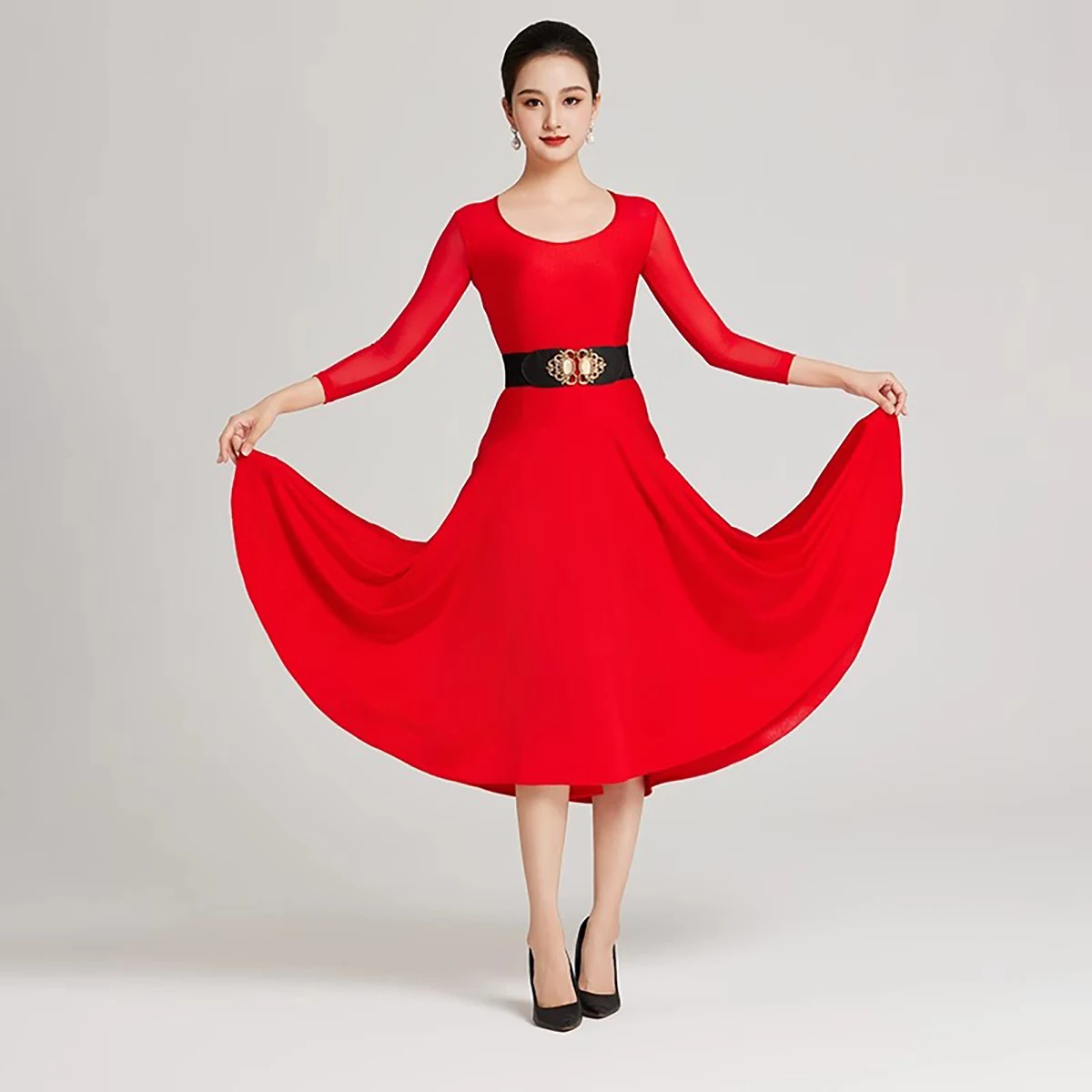 Robe de danse de salle de bal pour femmes, Costumes d'entraînement modernes, robes de danse de valse Standard, nouvelle collection 2025