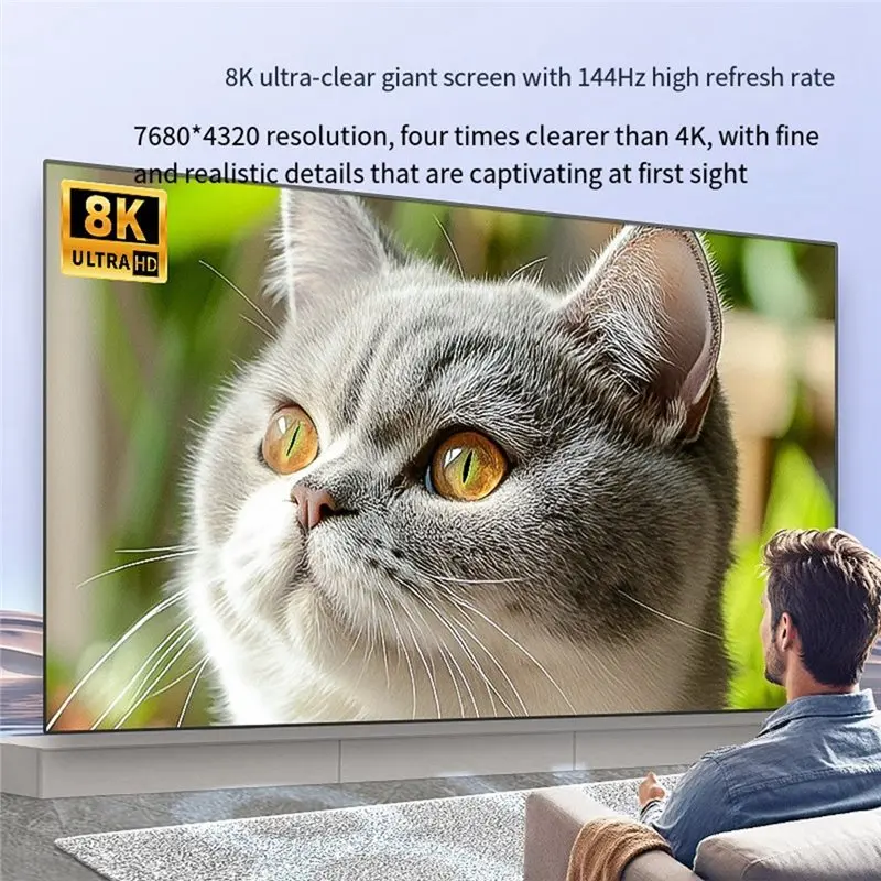 AAAEL-Displayport 1.4 Splitter 2X1 DP 1.4 Switcher 8K Display Port 2 In 1 Out 4K 120Hz With IR Remote Control For Monitor