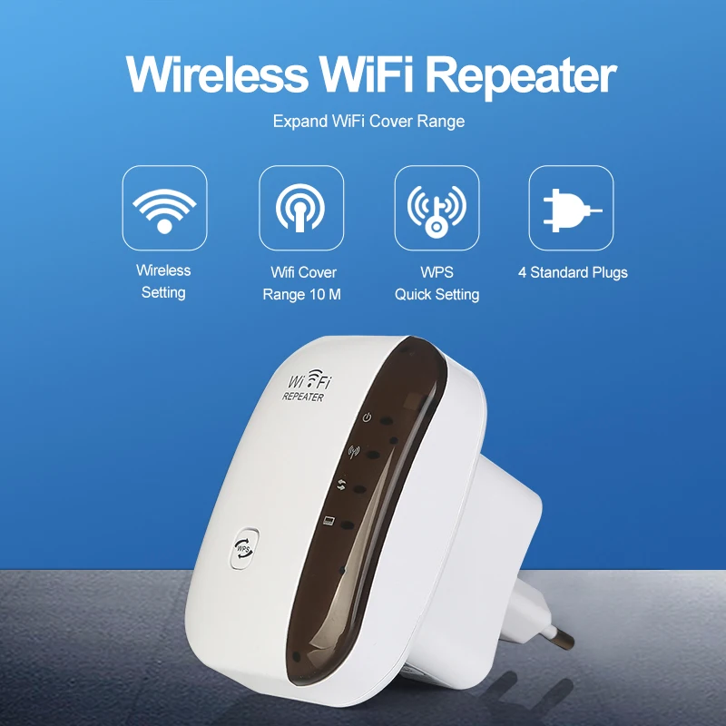 WiFi Repeater WiFi Extender 300Mbps Router WiFi Signal Amplifier Wi Fi Booster Long Range Wi-Fi Repeater Access Point