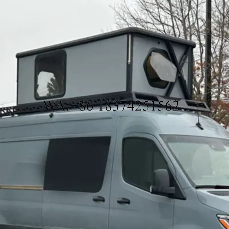 Wmwmnu for Aluminum Hard Shell Roof Top Tent With Solar Panel Exterior Styling Accessories Auto Exterior Spare Parts