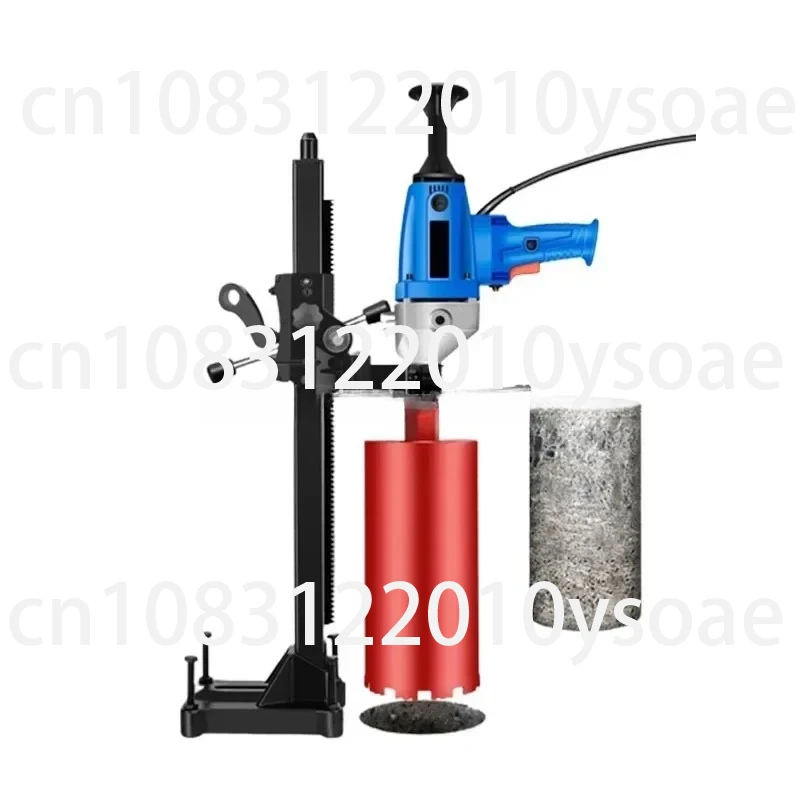 Water drilling rig secondary bracket drilling machine pouring steel telescopic hydraulic ejector to strengthen thick hoop