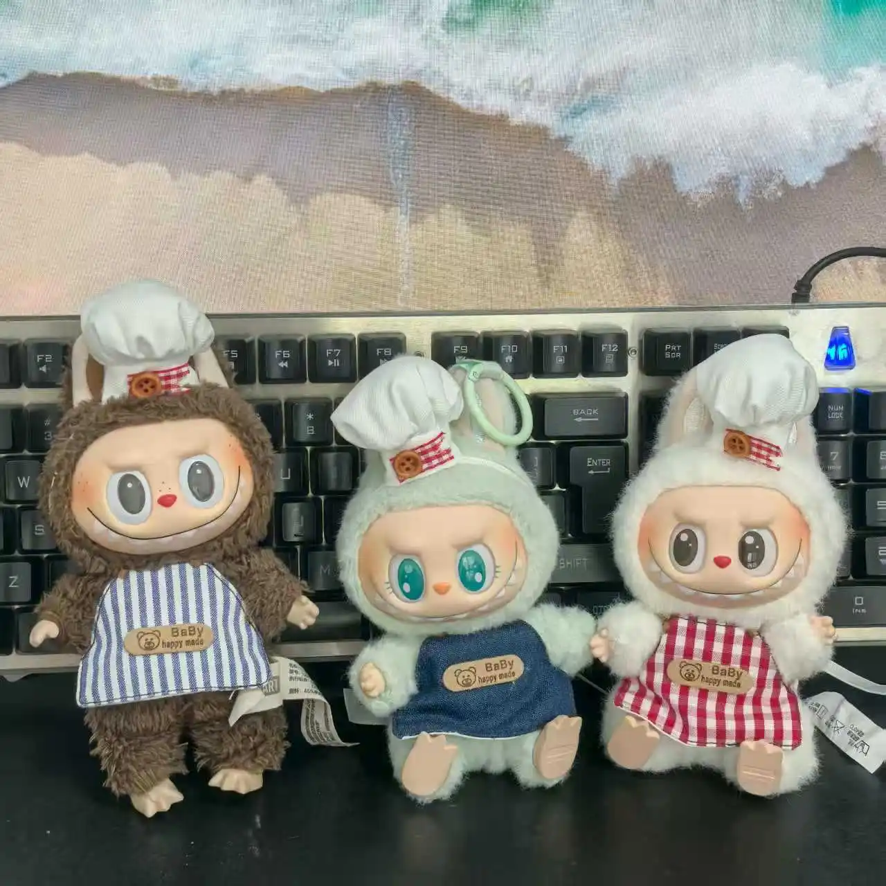 

17cm Labubu 1-3 Gen Doll Outfits | Apron & Chef Uniform | Clothes for Labubu Pendants Accessories