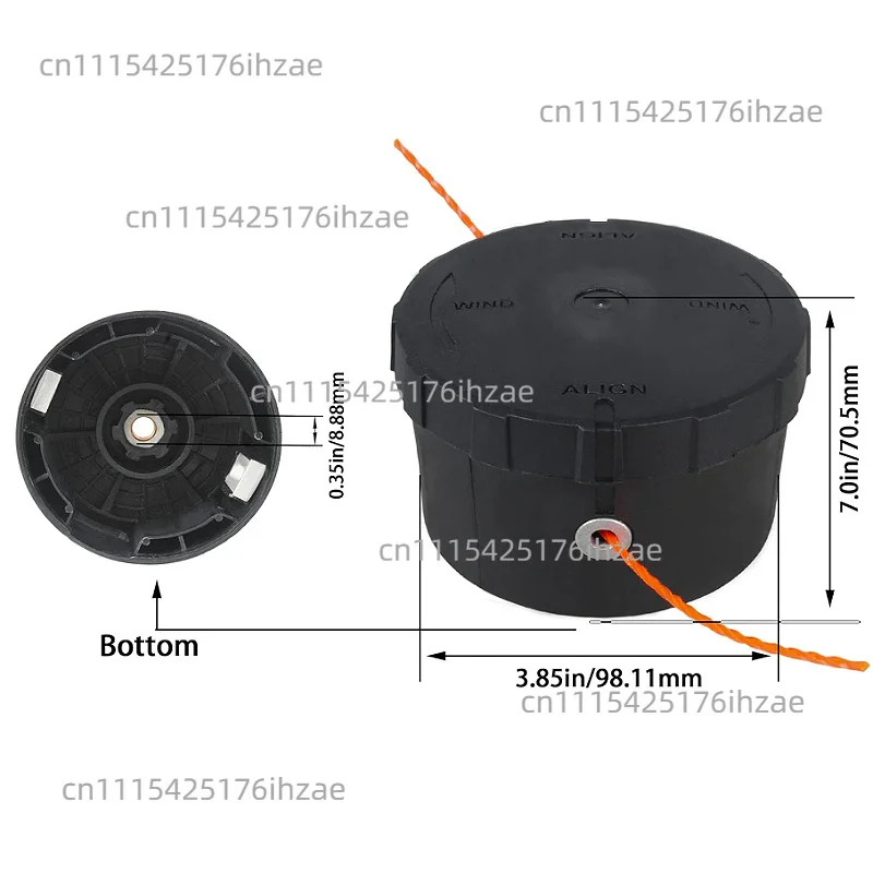 RMI-01 Weed Eater Trimmer Head Replacement for Milwaukee M-18 String Trimmers 49-16-2714 49-16-2748 Weed Eater Head Attachments