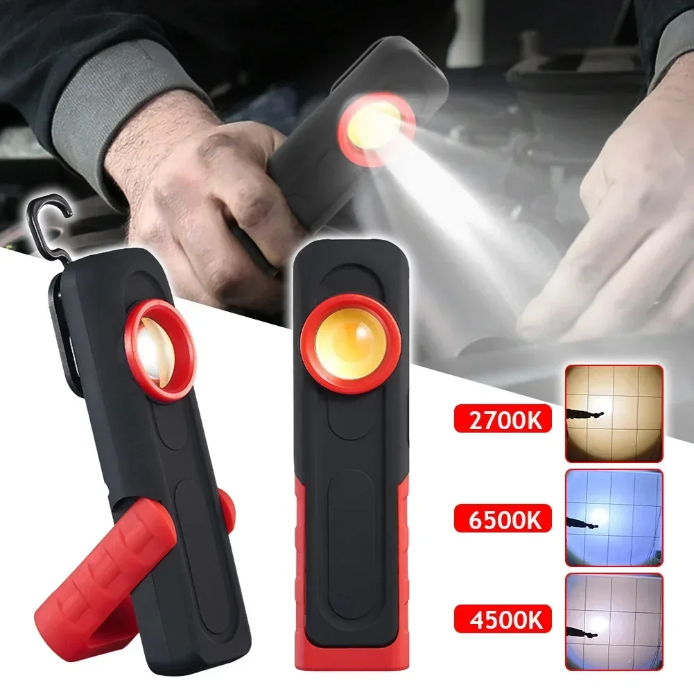 USB Flashlight Car Detailing Inspection Light Car Paint Finish Lamp Scan Swirl Magnetic Grip Multifunction Auto Repairing Lights