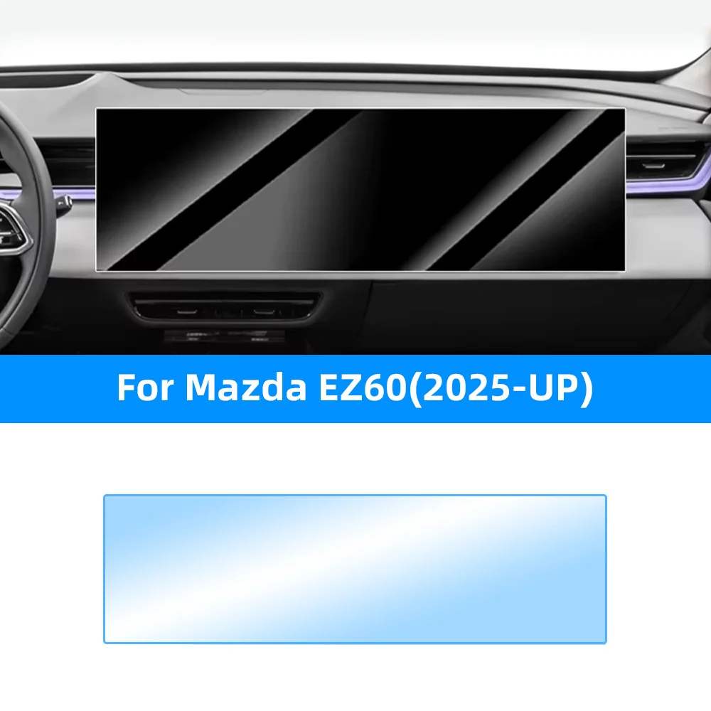 Auto-Schutzfolie aus gehärtetem Glas für Mazda EZ-60 CX-6e 2025-2026 Navigationsbildschirm-Schutzfolie Display Innenraum Auto-Zubehör