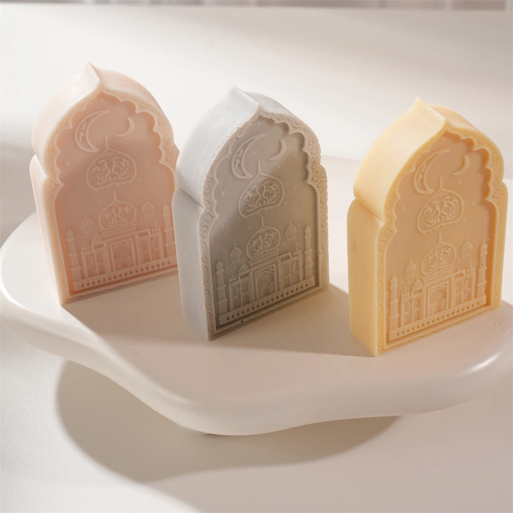 

Eid Mubarak Gift idea Mubarak Ramadan Decor Candle Mold Arch Door Silicone Mould Moon Star Soy Wax Mold Home Decor