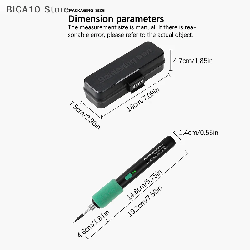 USB 납땜 인두 조정 가능한 온도 전기 납땜 인두 용접 솔더 수리 도구 히터 납땜 팁 납땜 와이어