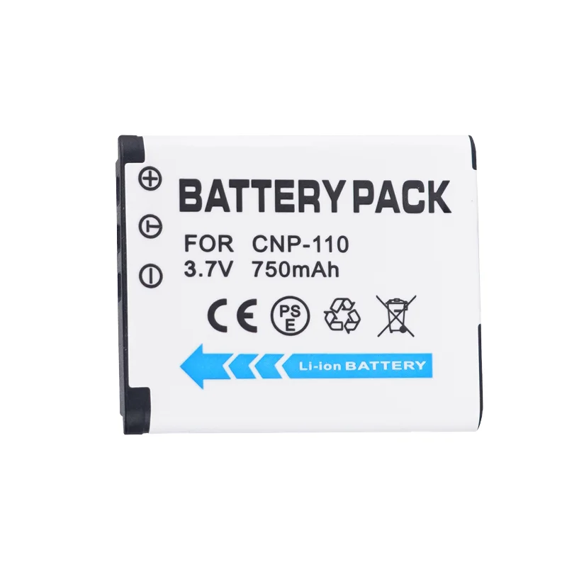 Replacement Battery CNP 110 3.7V 750mAh High Capacity Li ion for Casio EX Z2000 EX ZR10 Z2300 Camera Long Life Safe High Quality