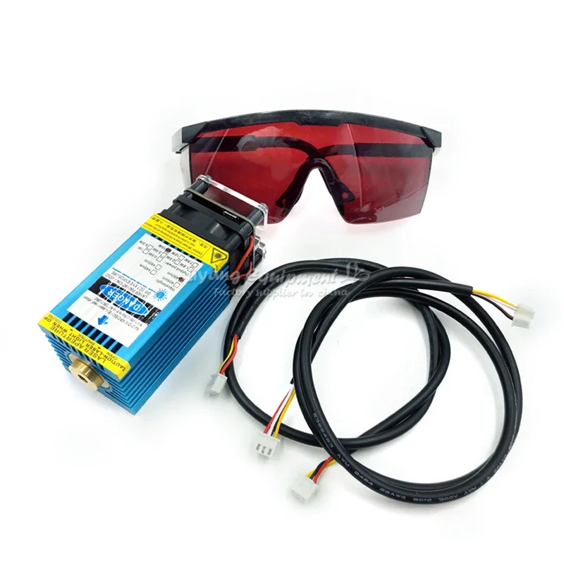 LY 0.5W 1W 2.5W 3.5W 5.5W 7W 10W 15W Laser Module with Goggles Wires for CNC Router Engraving Milling Machine Engraver Use 12V