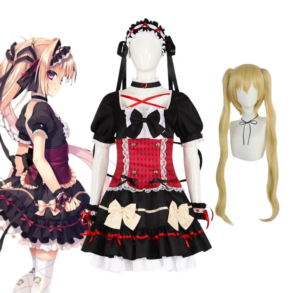 

Mia Cosplay Horror Game Shiniyuku Kimi Yakata ni Mebuku Zouo Costume Wig Lolita Maid Dress Woman Halloween Carnival Party Clothe