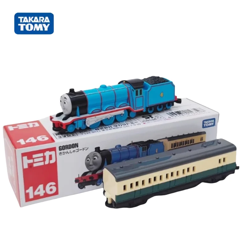 TAKARA TOMY long 146 Thomas Gordon train diecast alloy model, boys collection of decorative toys, children's holiday gifts.