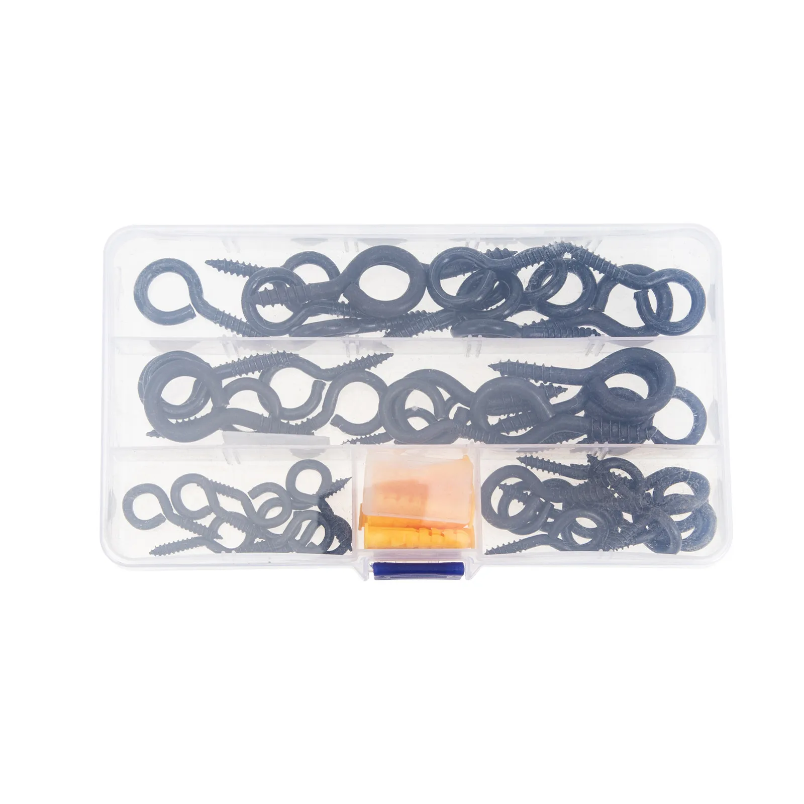 1Set Premium Self-Tapping Screw Eye Hooks Rust-Resistant Flexible Long-Life Metal Eye Bolts for Hanging Lightweight Gadgets