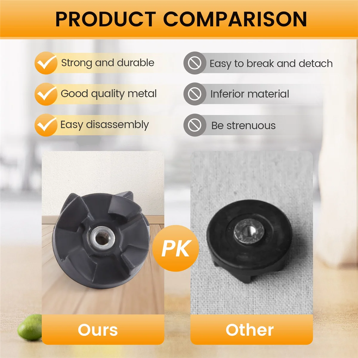 High-end 4Pcs Spare Replacement Parts Blade Gear Blender Juicer Parts for Magic 250W