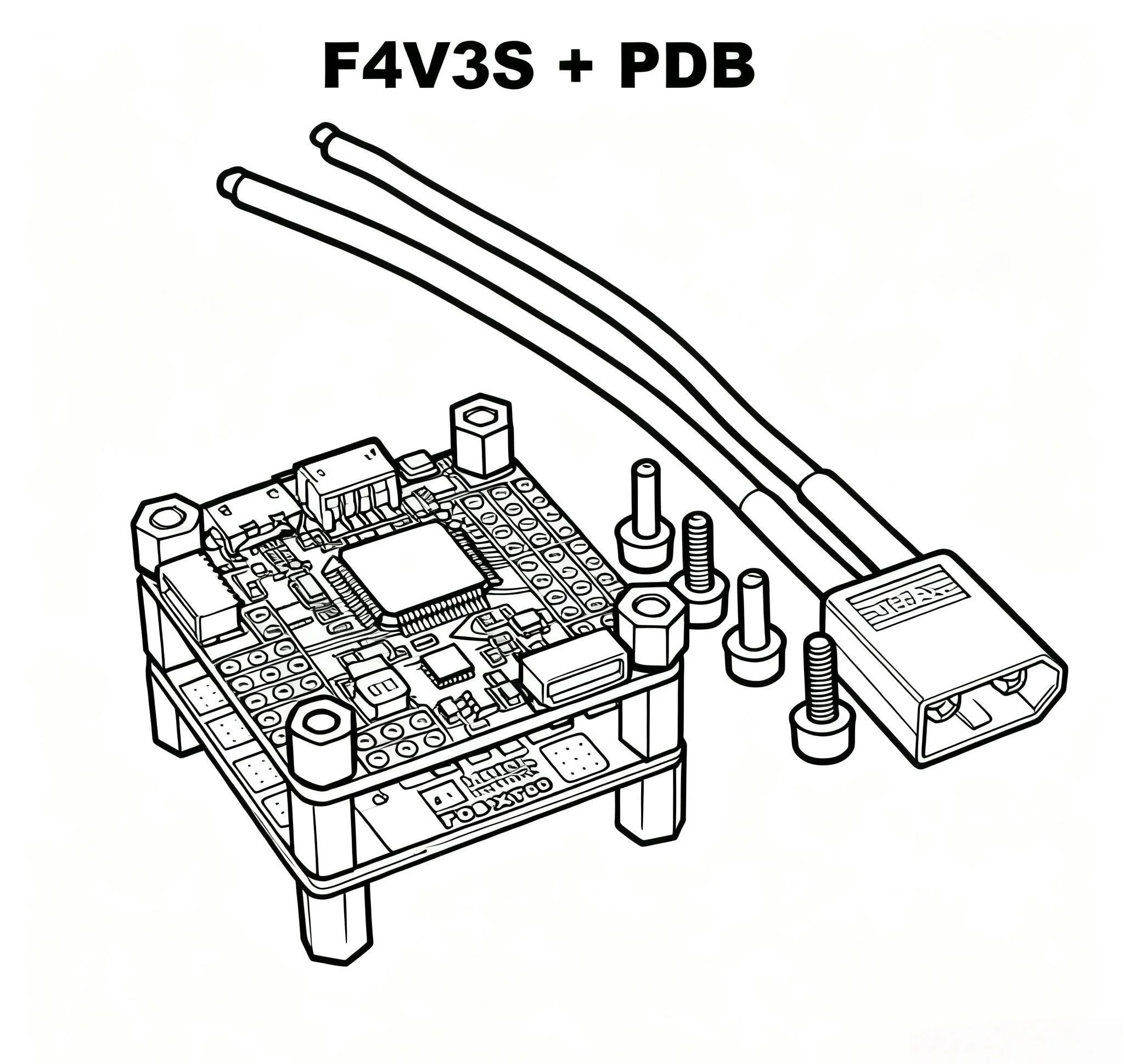 

F4V3S/F4V3S PLUS FC Flight Controller Board Barometer OSD for QAV250 220 RC Drone FPV Racing Quadcopter Betaflight INAV