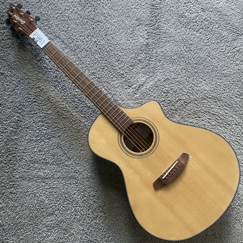 

40'Electric&Acoustic Guitar Genuine Breedlove European Spruce with Africa Mahogany All Solid Body +Shadow Pikcups