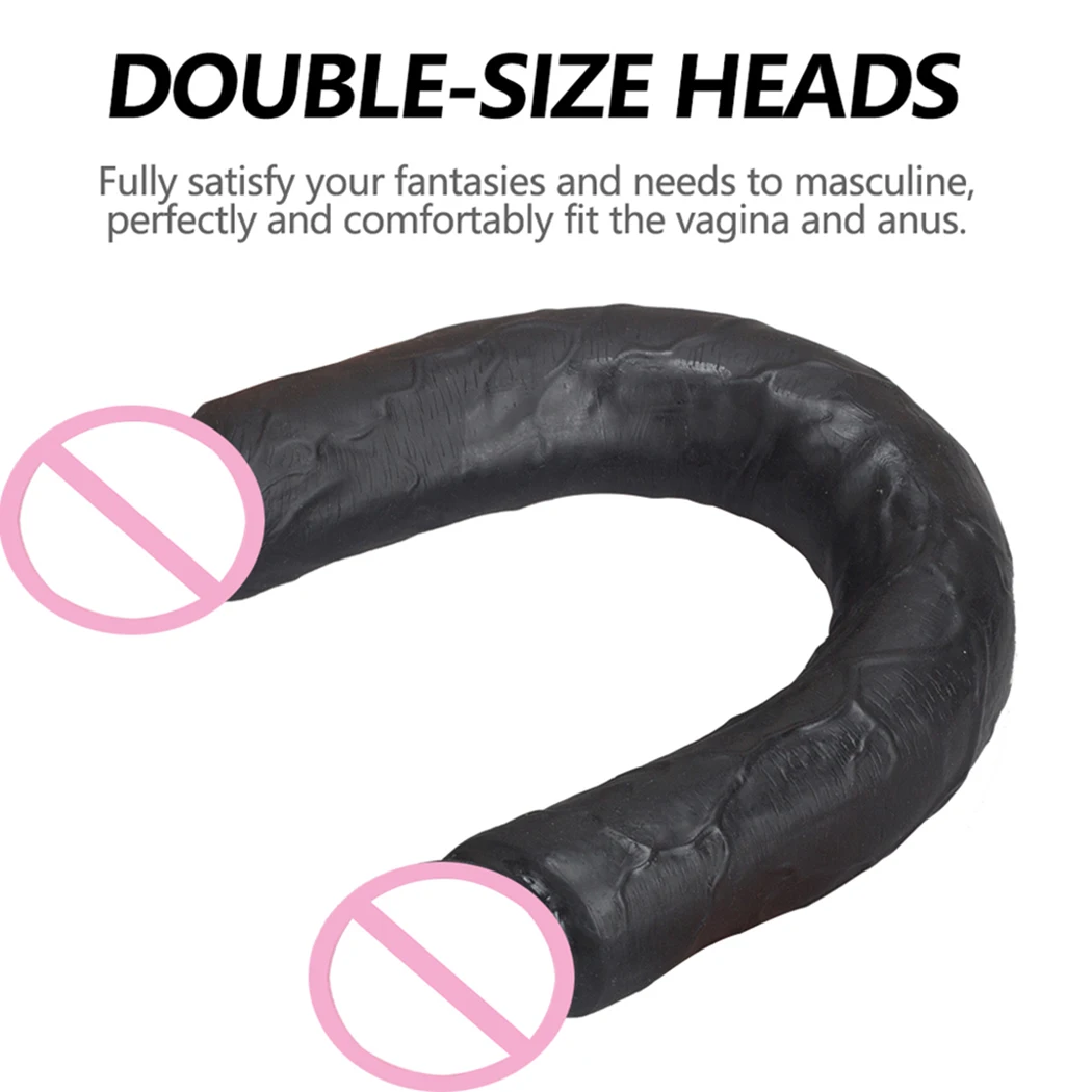 Double Head Dildo Long Realistic Penis Sex Products Phallus Flexible Big Penis for Women Male Masturbator Sex Toys for Lesbian18