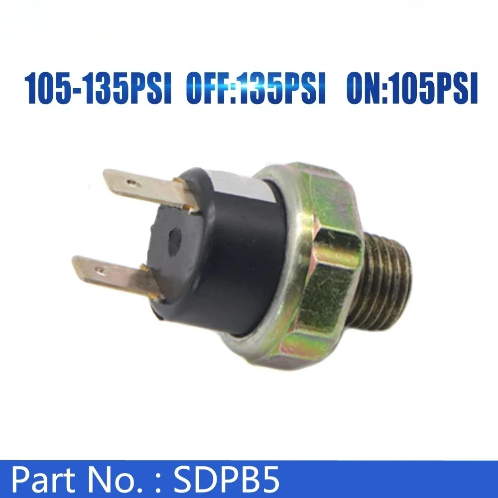 

Air Compressor Pressure Control Switch Valve Horn SDPB5 105-135PSI OFF 135PSI ON 105PSI