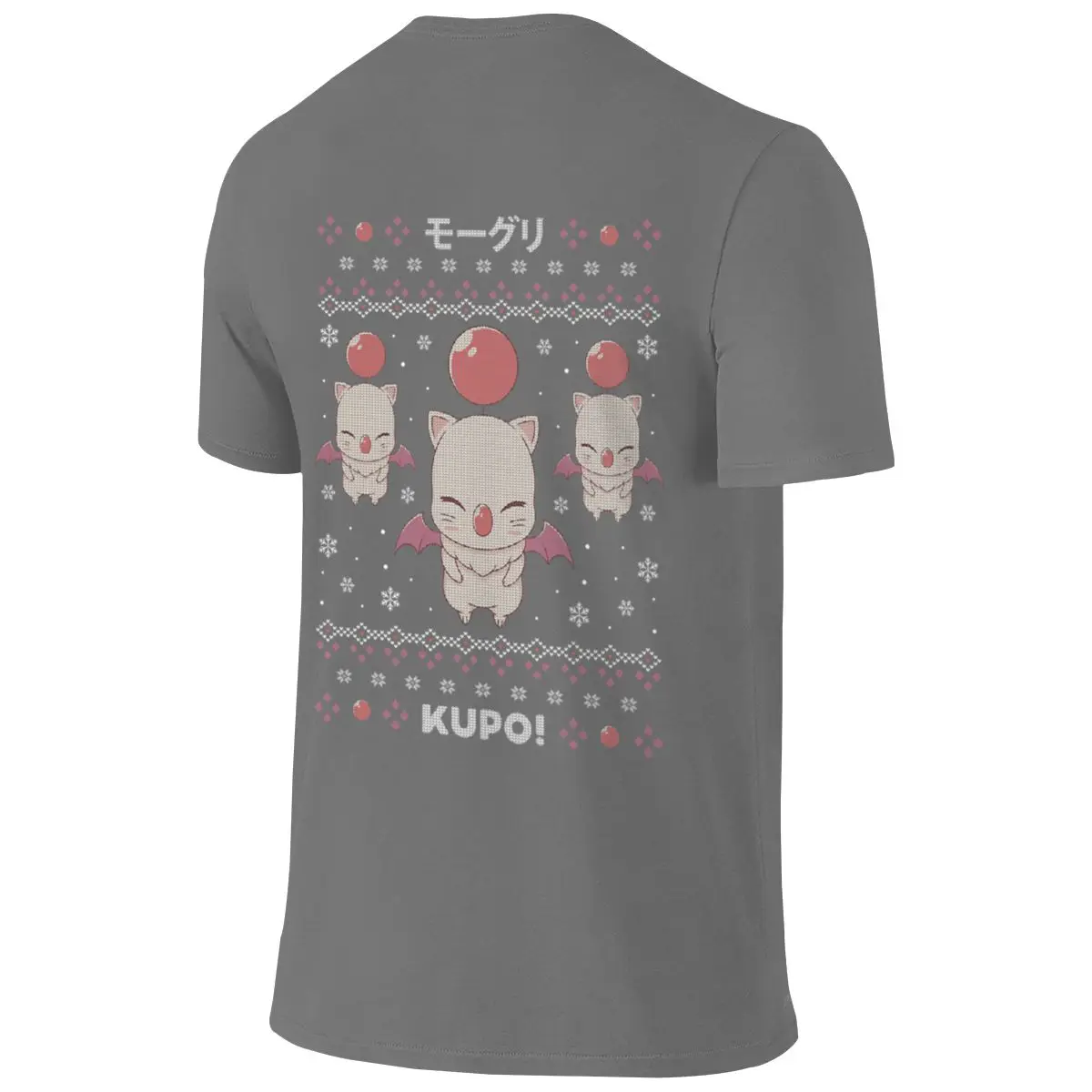 Moogle Kupo! Christmas Not Easy To Deform Reversible T-shirt Simple Korean Style Atmosphere Tee