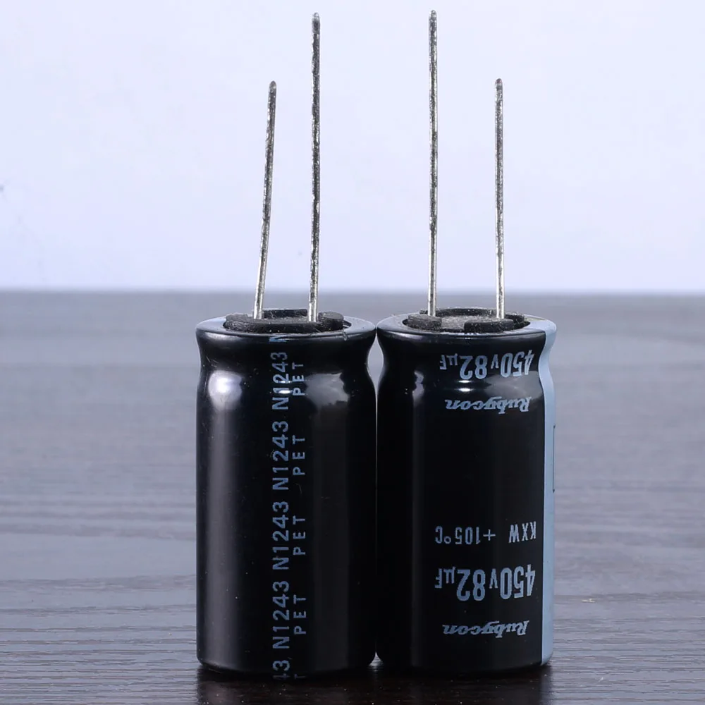 Imagem -02 - Rubycon Kxw 82uf 450v 82mfd Capacitor 105 18 18*30 mm Peças