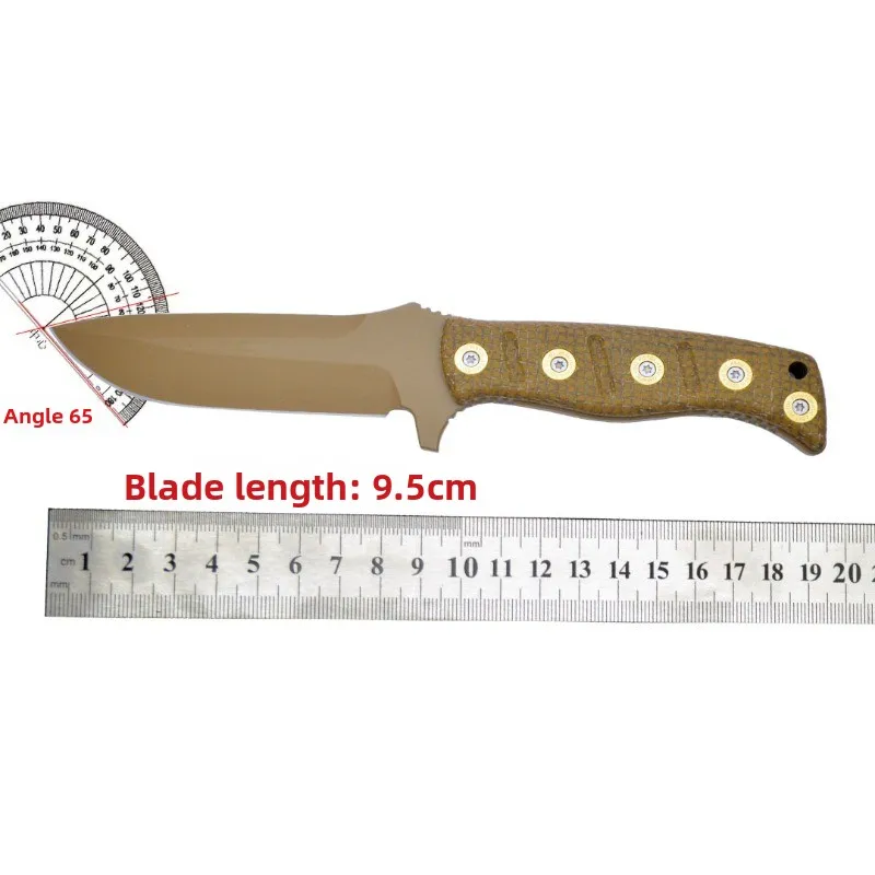 New Butterfly BM375 Small Straight Knife Outdoor Camping Wilderness Survival Blade Convenient Carrying Knife