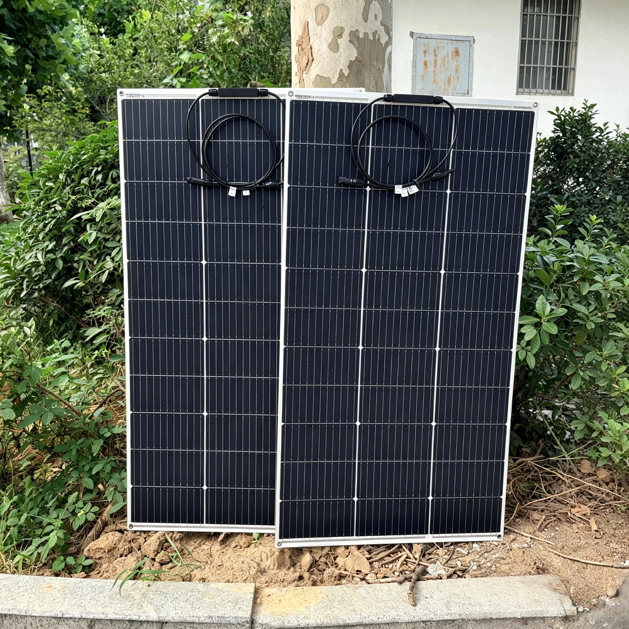 125W Solarpanel, flexibles monokristallines Solarpanel, 250W (2 Stück * 125W), hocheffizientes Solarpanel, Solarzelle, Photovoltaik für Wohnmobile, Dächer, Boote, ohne Solarpanelkabel