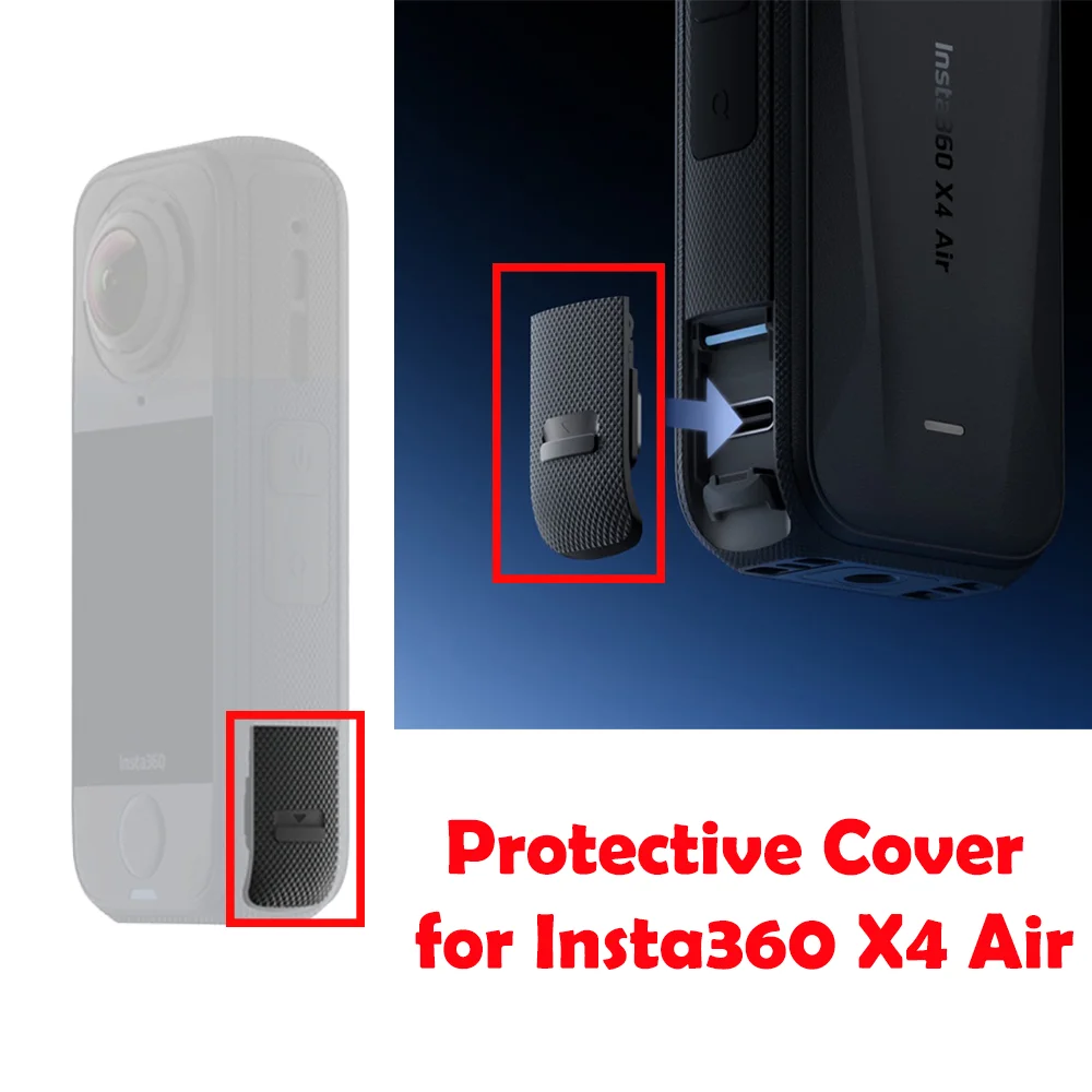 

Protective Cover for Insta360 X4 Air USB Side Cover Dust and Moisture Protection Type-C Port Protective