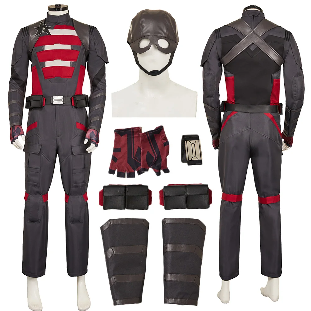 

Movie Bolts of Thunder Cosplay John Walker Top Pants Hallowmas For Male Adult Party Costume Carnival Role Play Suits Outfits
